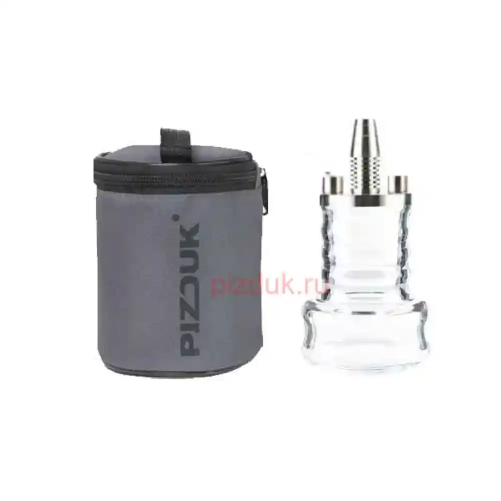 Кальян Pizduk Lite (Серая сумка, прозрачная колба)