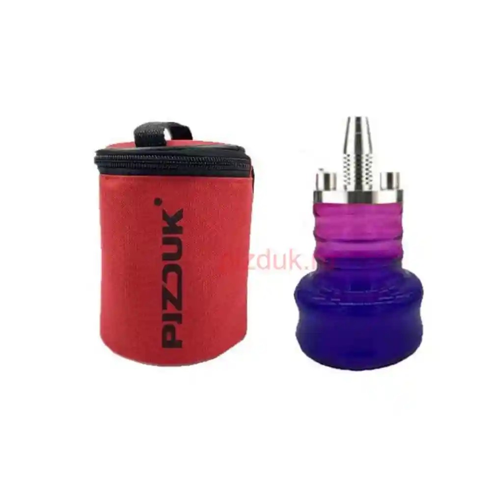 Кальян Pizduk Hookah (Красная сумка, фиолетово-розовая колба)