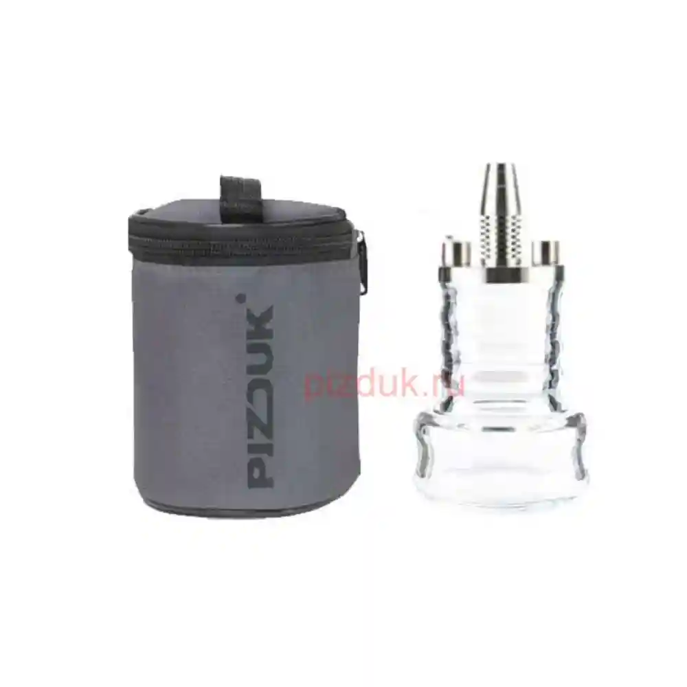 Кальян Pizduk Hookah (Серая сумка, прозрачная колба)