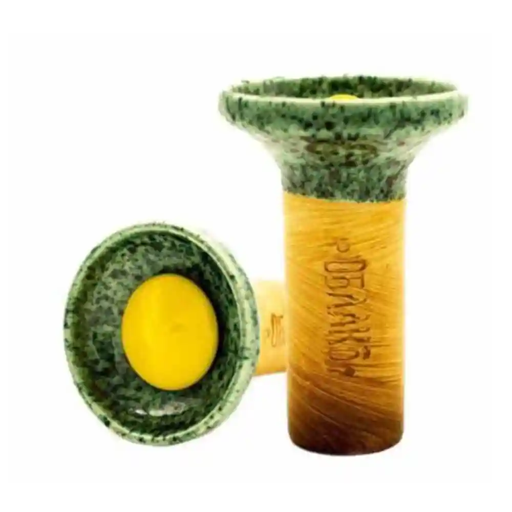 Чаша Oblako Flow yellow on pistachio