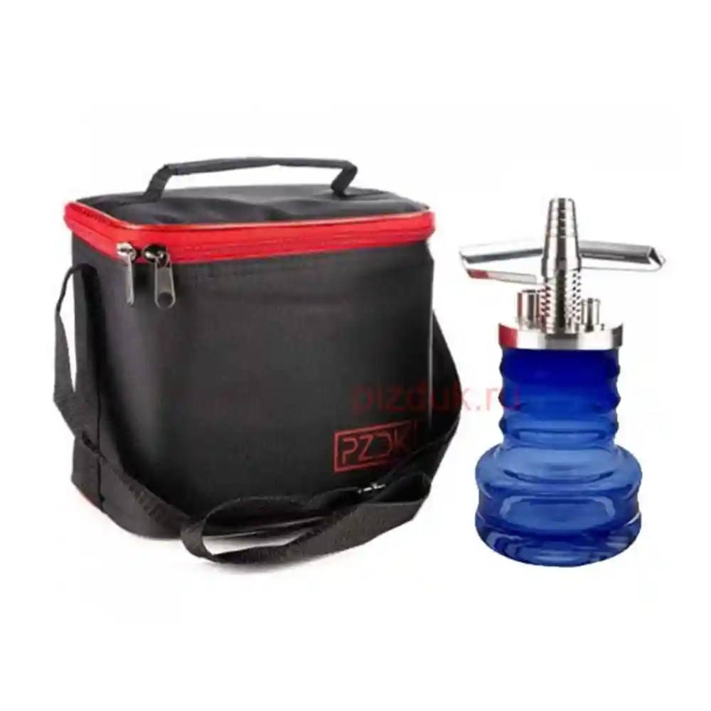 Кальян Pizduk Pro (Черная сумка, синяя колба)