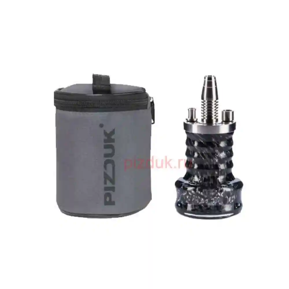 Кальян Pizduk Hookah (Серая сумка, черная колба)