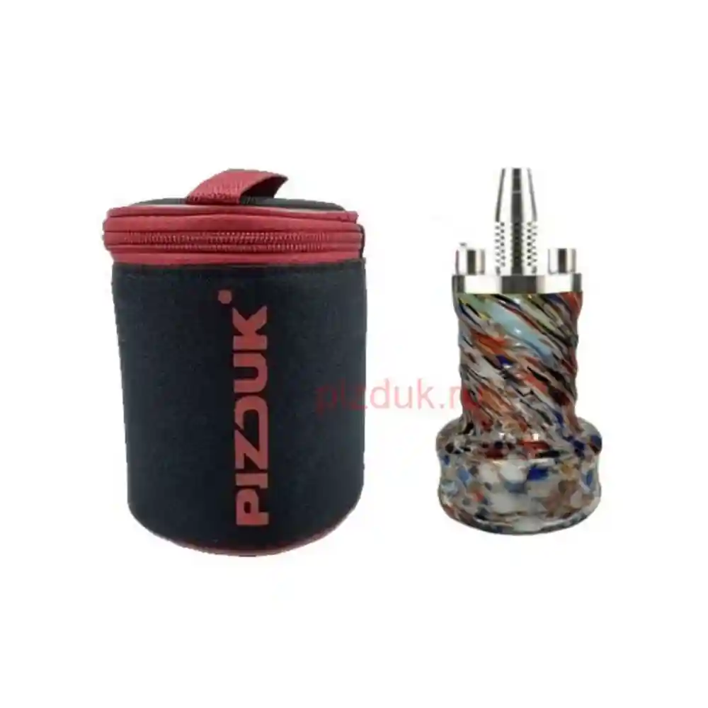 Кальян Pizduk Hookah (Черная сумка, разноцветная колба)