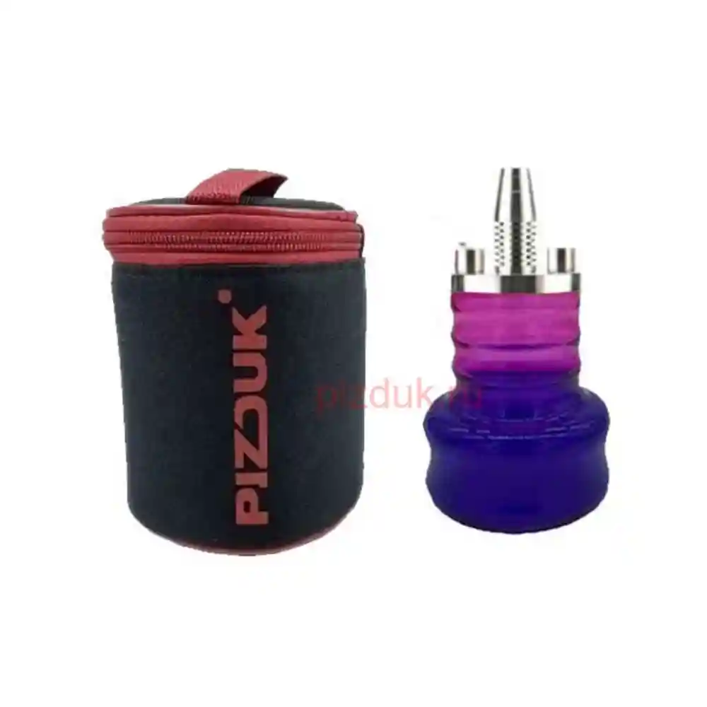 Кальян Pizduk Hookah (Черная сумка, фиолетово-розовая колба)