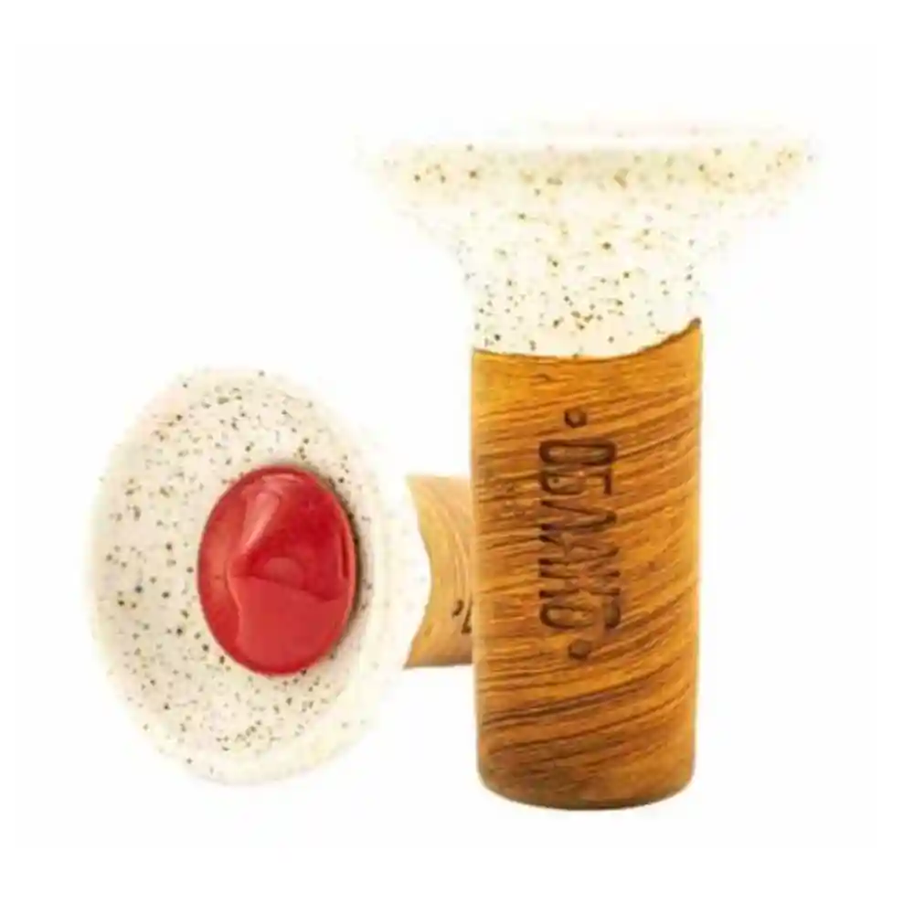 Чаша Oblako Flow red on white