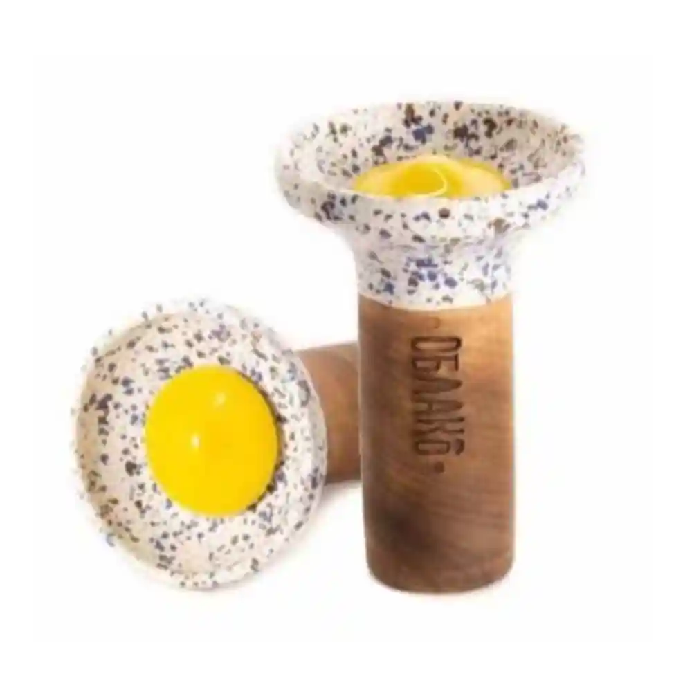 Чаша Oblako Flow yellow on meteorite