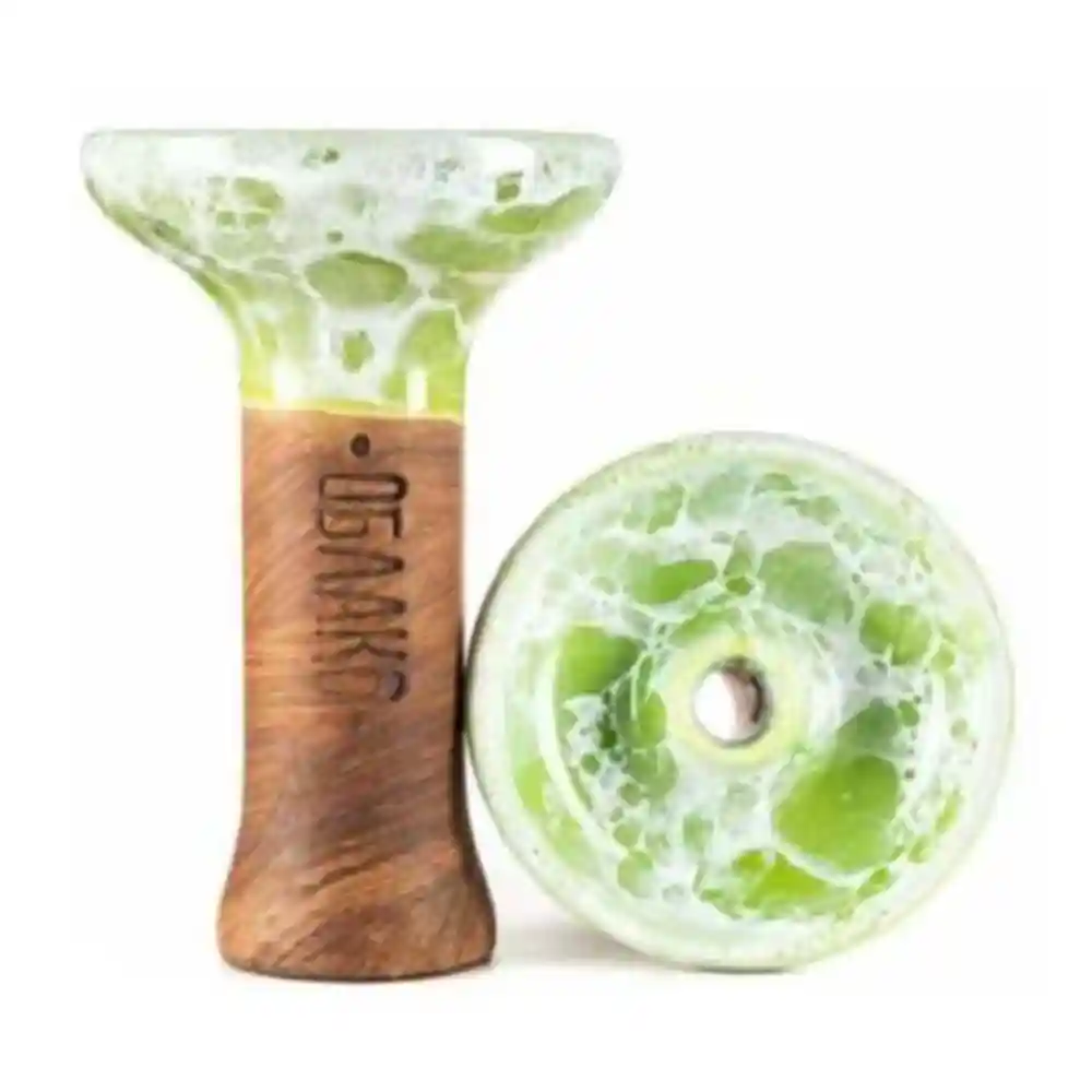 Чаша Oblako Phunnel L Glaze Top #38 (салатовый мрамор)
