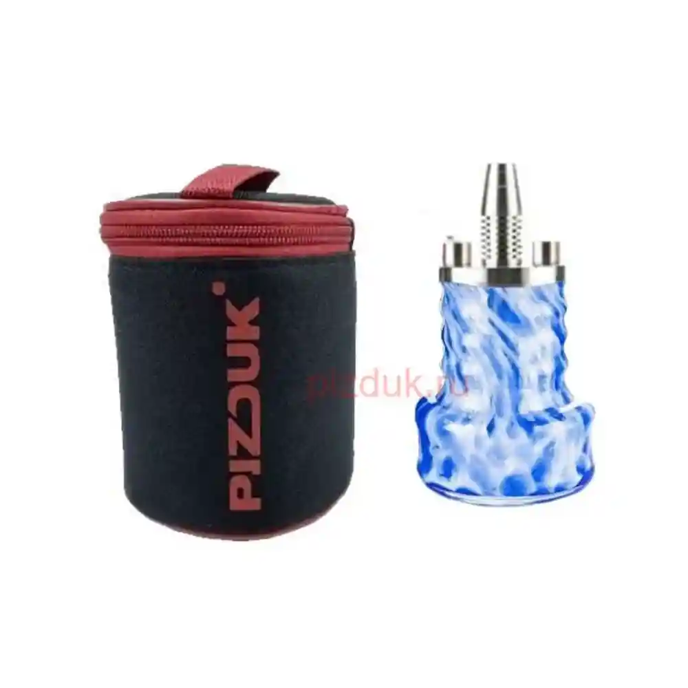 Кальян Pizduk Hookah (Черная сумка, бело-синяя колба)