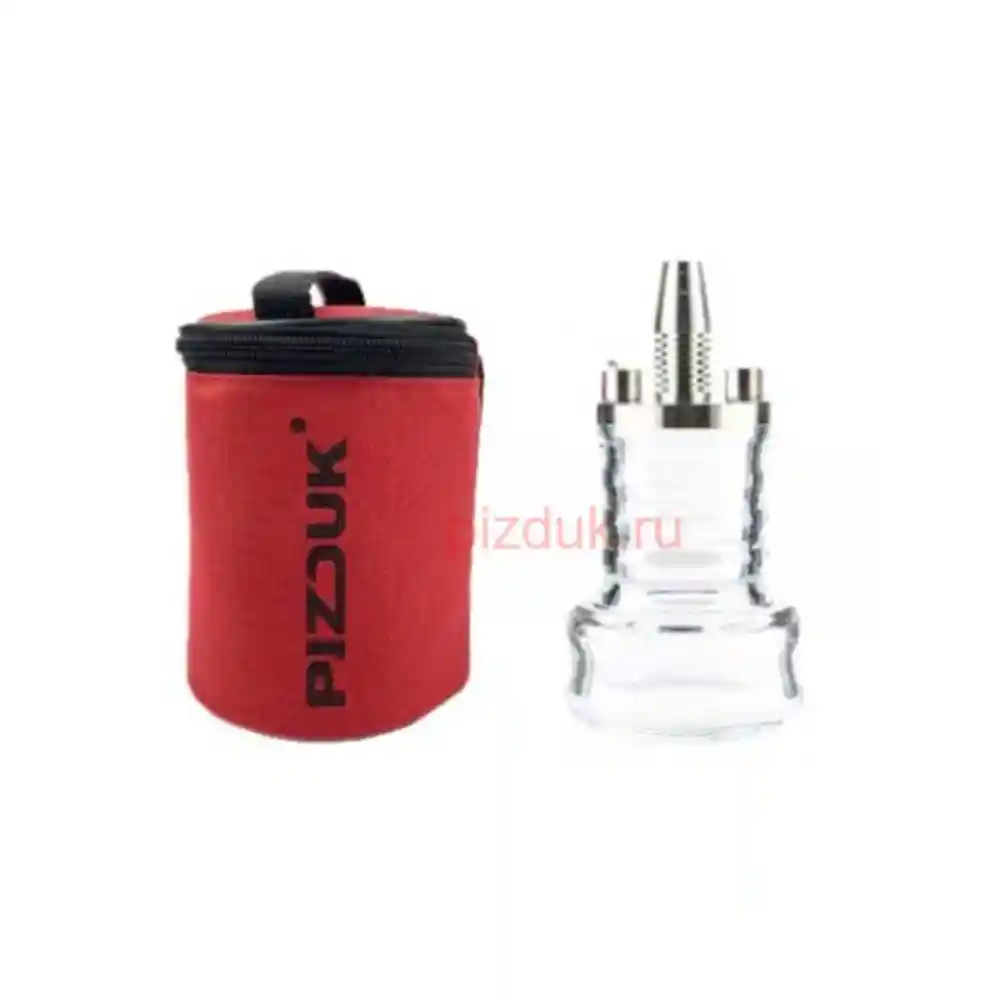 Кальян Pizduk Hookah (Красная сумка, прозрачная колба)