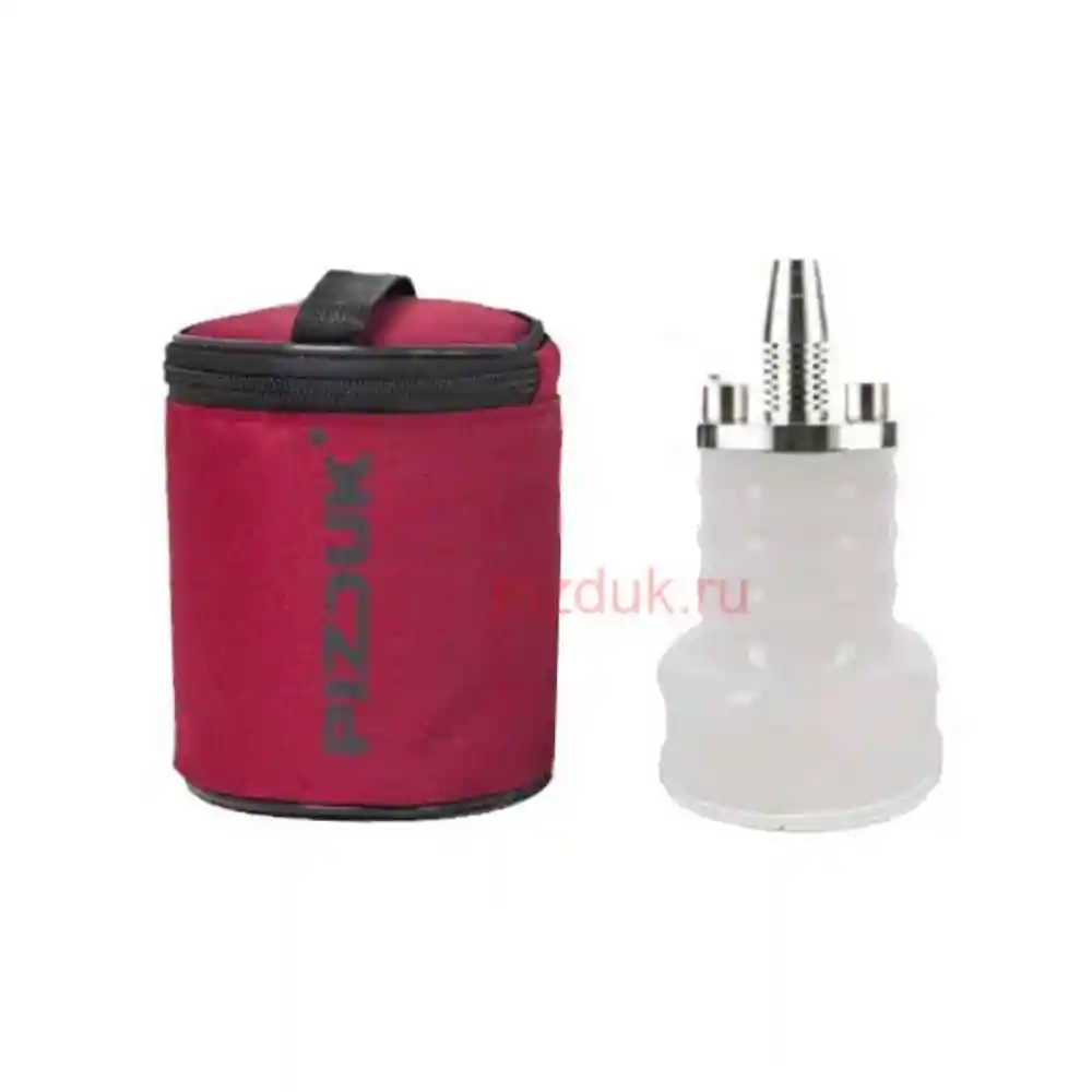Кальян Pizduk Hookah (Бордовая сумка, белая колба)