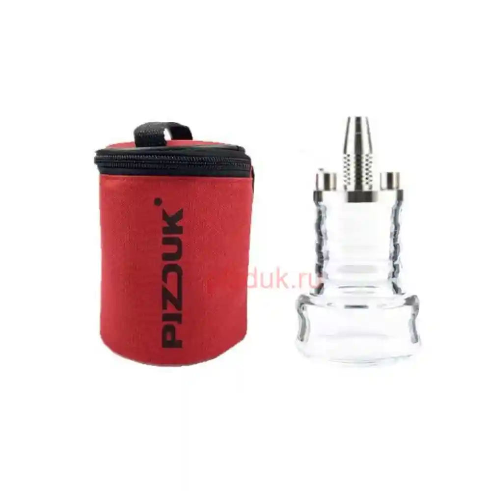 Кальян Pizduk Lite (Красная сумка, прозрачная колба)