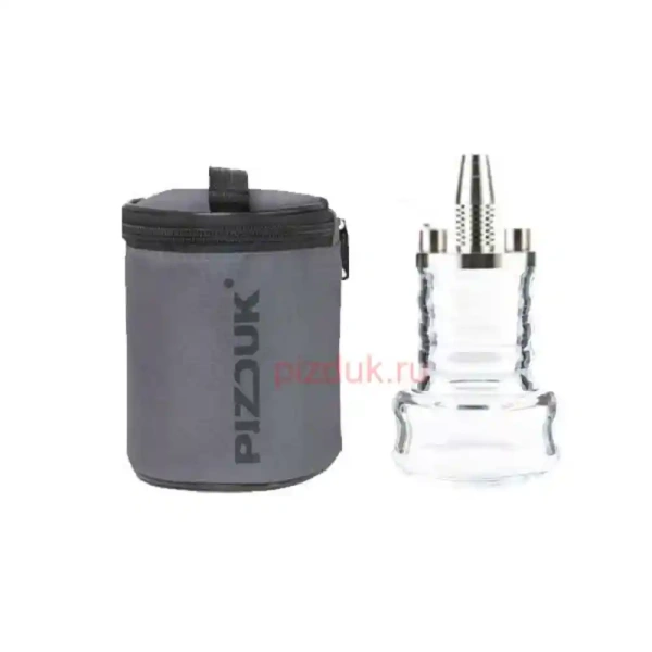 Кальян Pizduk Lite (Серая сумка, прозрачная колба)