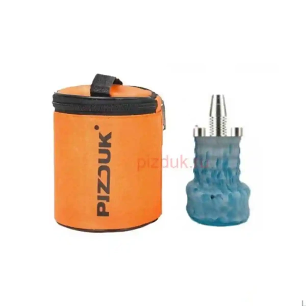 Кальян Pizduk Hookah (Оранжевая сумка, бело-голубая колба)