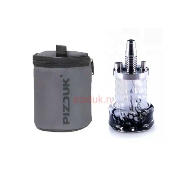 Кальян Pizduk Lite (Серая сумка, черно-белая колба)