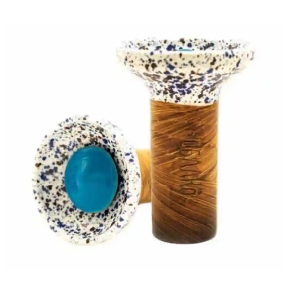 Чаша Oblako Flow light blue on meteorite