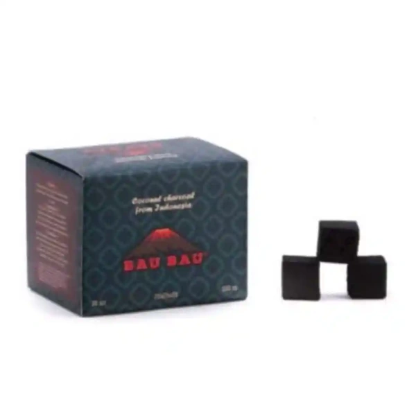 Уголь для кальяна кокосовый Bau Bau Чёрный 25мм, 36шт, 500г