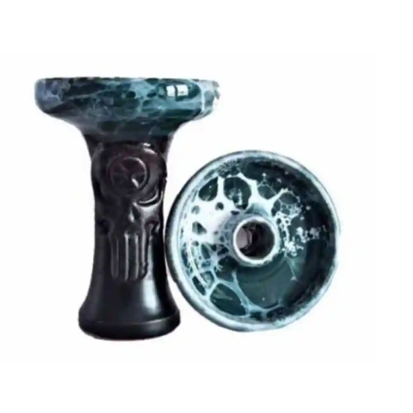 Чаша Алхимик Каратель (7-12 Вц) сине-зелено-белый мрамор