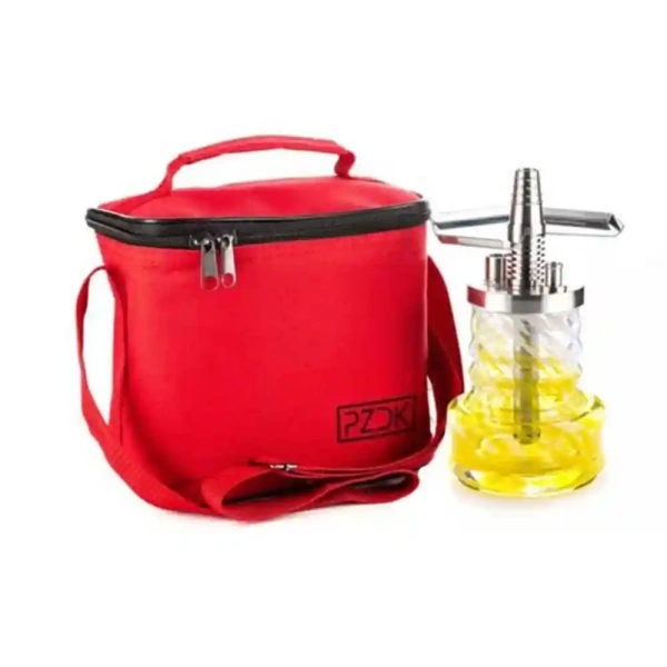 Кальян Pizduk Pro (Красная сумка, бело-жёлтая колба)