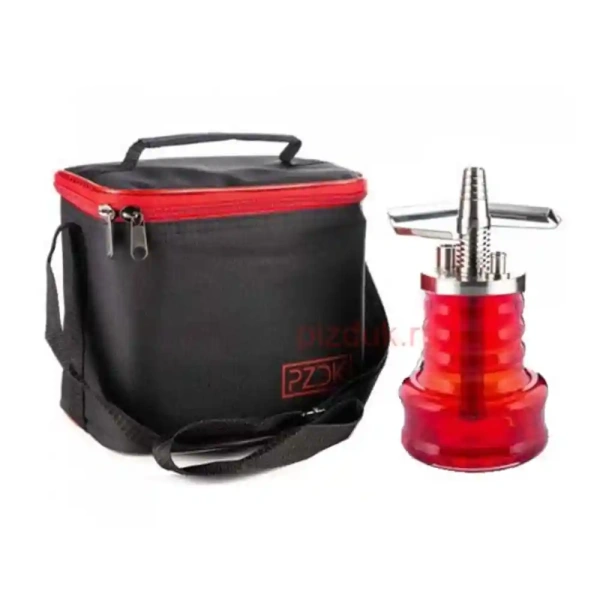 Кальян Pizduk Pro (Черная сумка, красная колба)