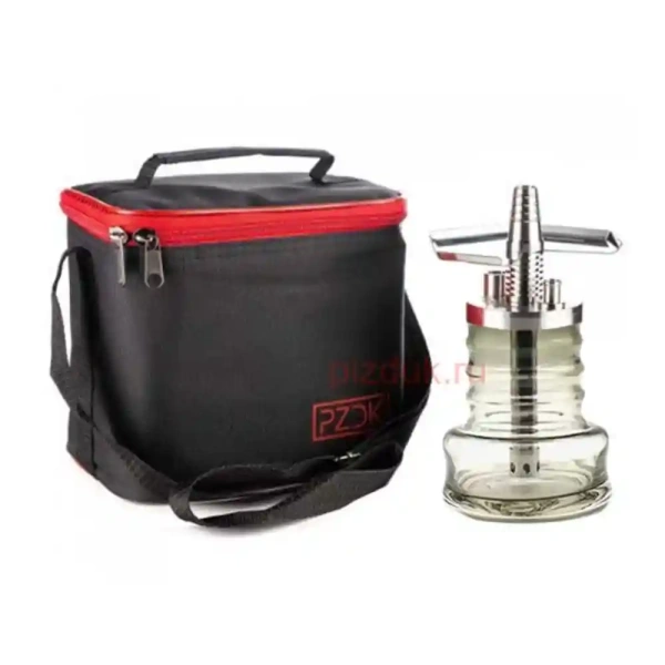 Кальян Pizduk Pro (Черная сумка, серая колба)