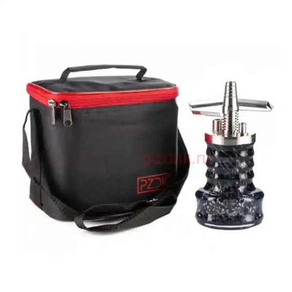 Кальян Pizduk Pro (Черная сумка, чёрная колба)