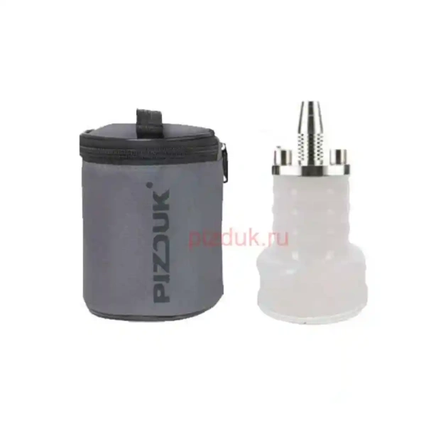Кальян Pizduk Hookah (Серая сумка, белая колба)