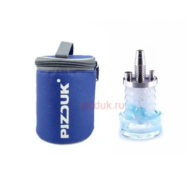 Кальян Pizduk Hookah (Синяя сумка, бело-голубая колба)