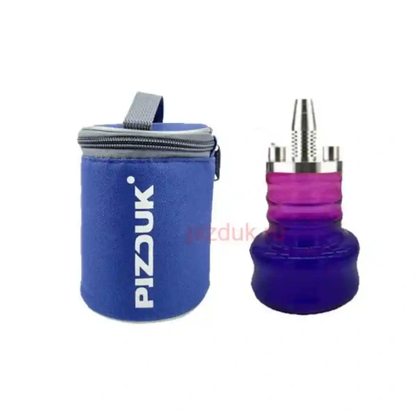 Кальян Pizduk Hookah (Синяя сумка, фиолетово-розовая колба)