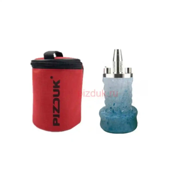 Кальян Pizduk Hookah (Красная сумка, бело-голубая колба)
