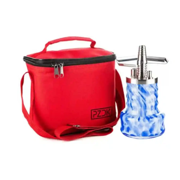 Кальян Pizduk Pro (Красная сумка, бело-синяя колба)