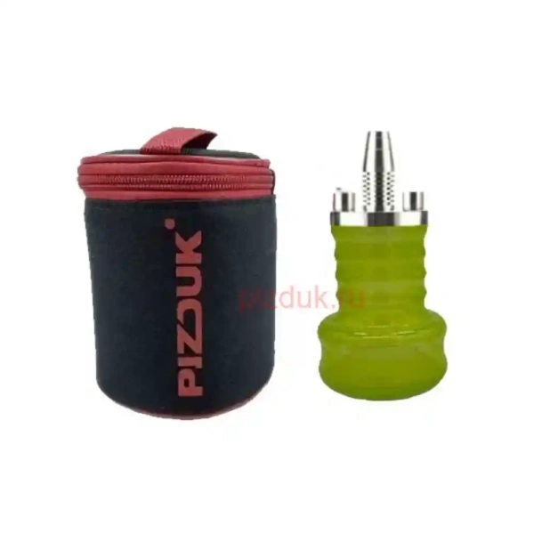 Кальян Pizduk Hookah (Черная сумка, салатовая колба)