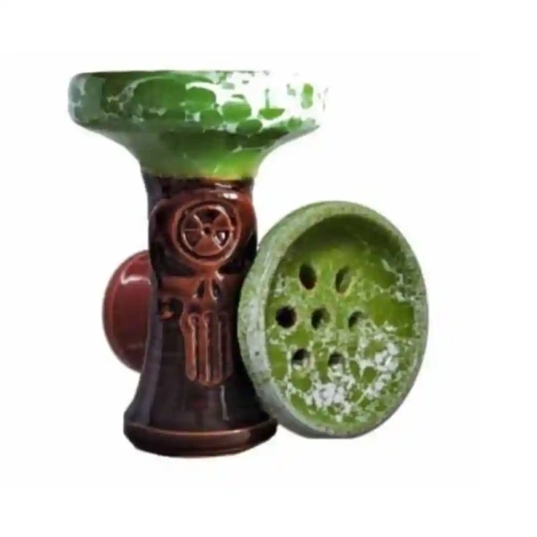 Чаша Алхимик Каратель (7-09 Пр) зелено-белый мрамор