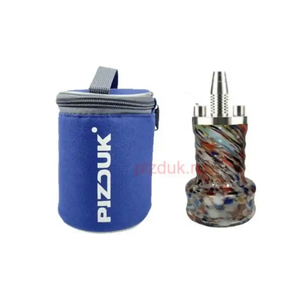 Кальян Pizduk Hookah (Синяя сумка, разноцветная колба)