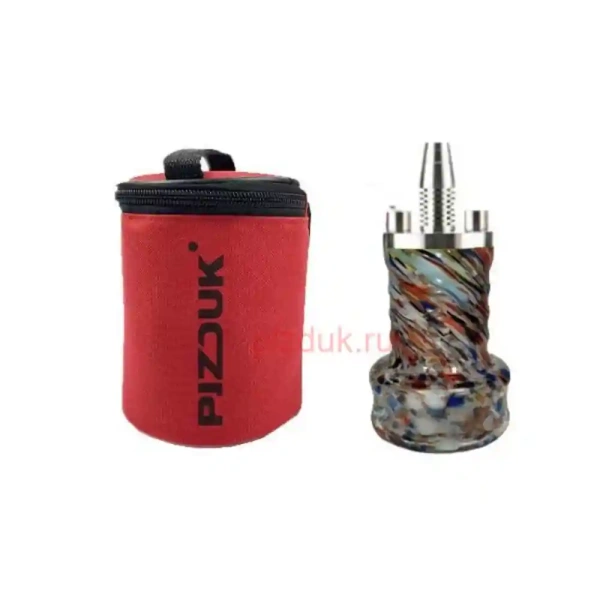 Кальян Pizduk Lite (Красная сумка, цветная колба)